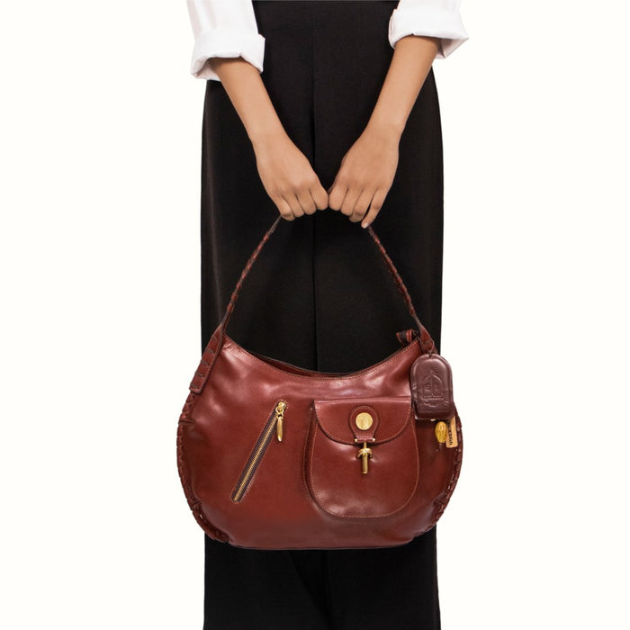 hidesign GROWTH 01 SHOULDER BAG Tan