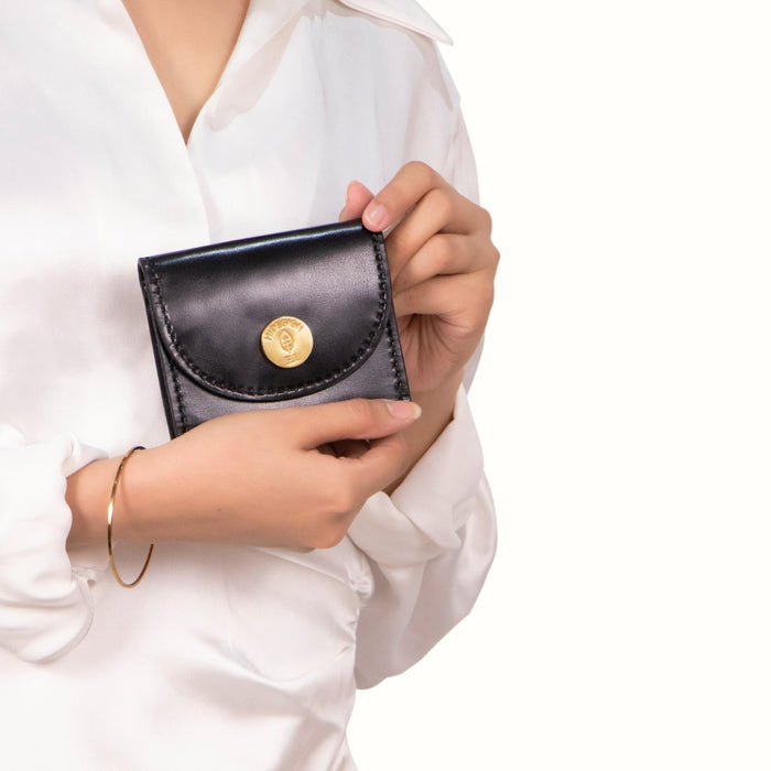 Hidesign GROWTH W1 TRIFOLD WALLET Black