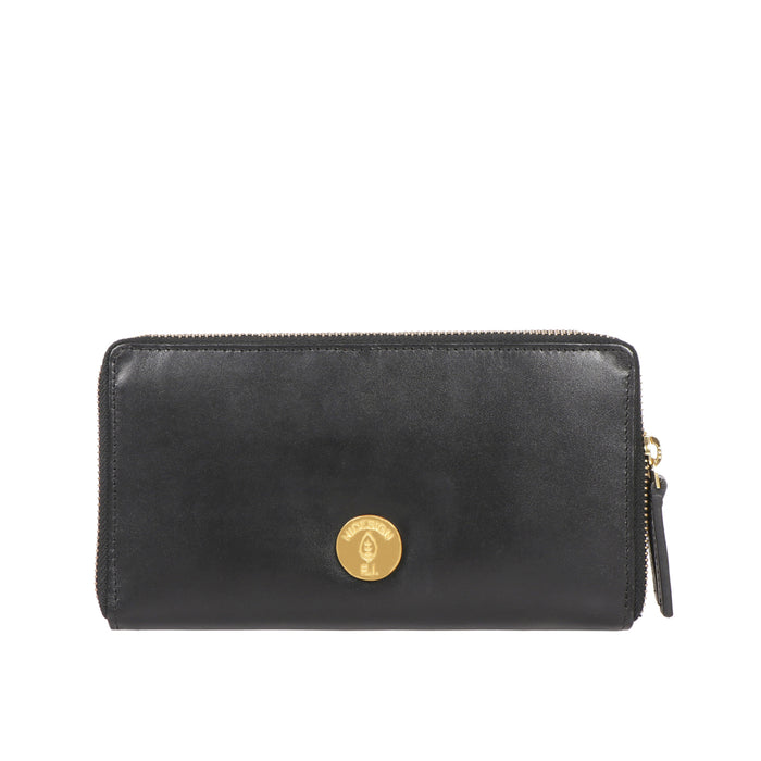 Hidesign GROWTH W3 ZIP AROUND WALLET Black