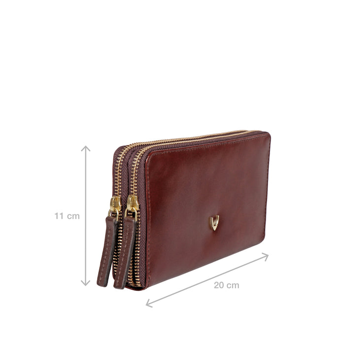 Hidesign GROWTH W3 ZIP AROUND WALLET Brown