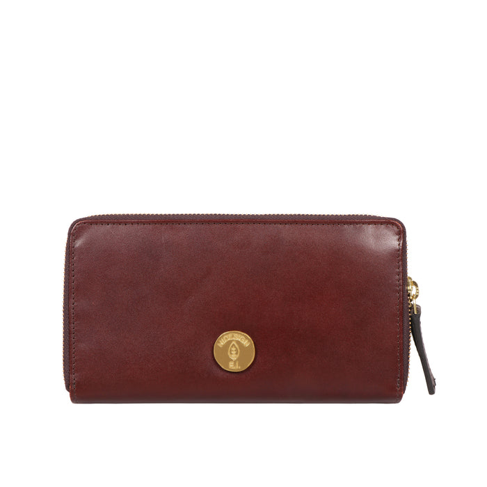 Hidesign GROWTH W3 ZIP AROUND WALLET Brown
