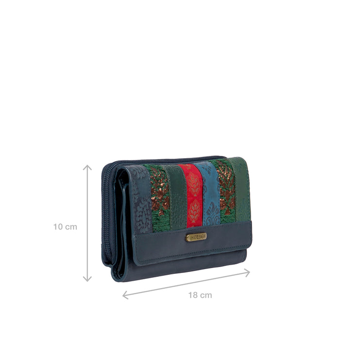 Hidesign HEMA W3 BI FOLD WALLET Blue