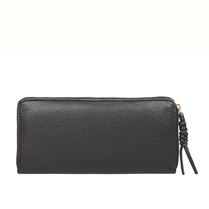 Hidesign HERA W1 ZIP AROUND WALLET Black