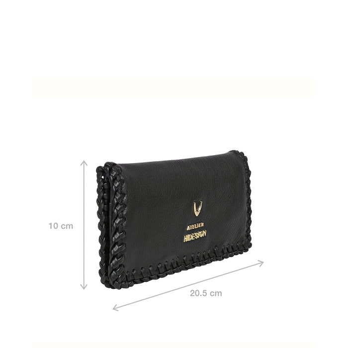 Hidesign HERA W2 BI-FOLD WALLET Black