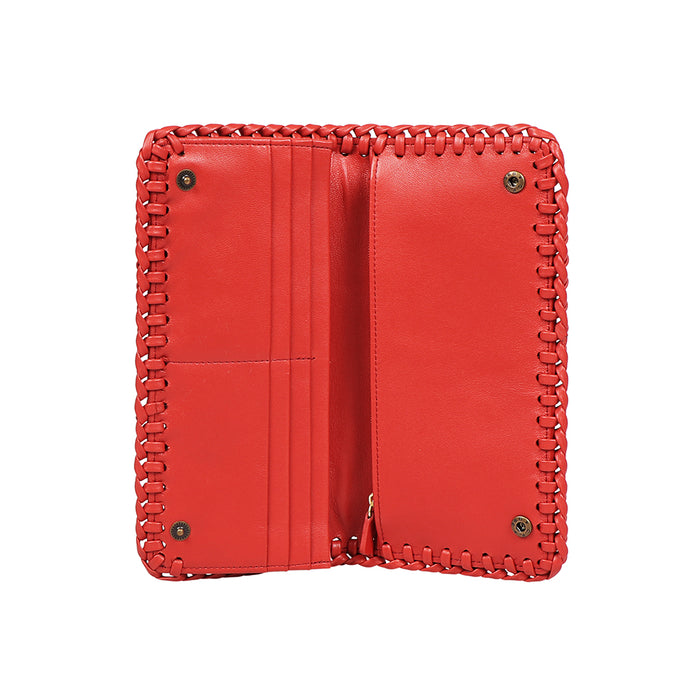Hidesign HERA W2 BI-FOLD WALLET Red