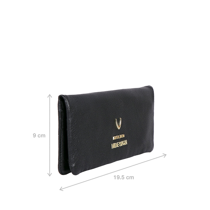 Hidesign HERA W4 LONG BI-FOLD WALLET Black