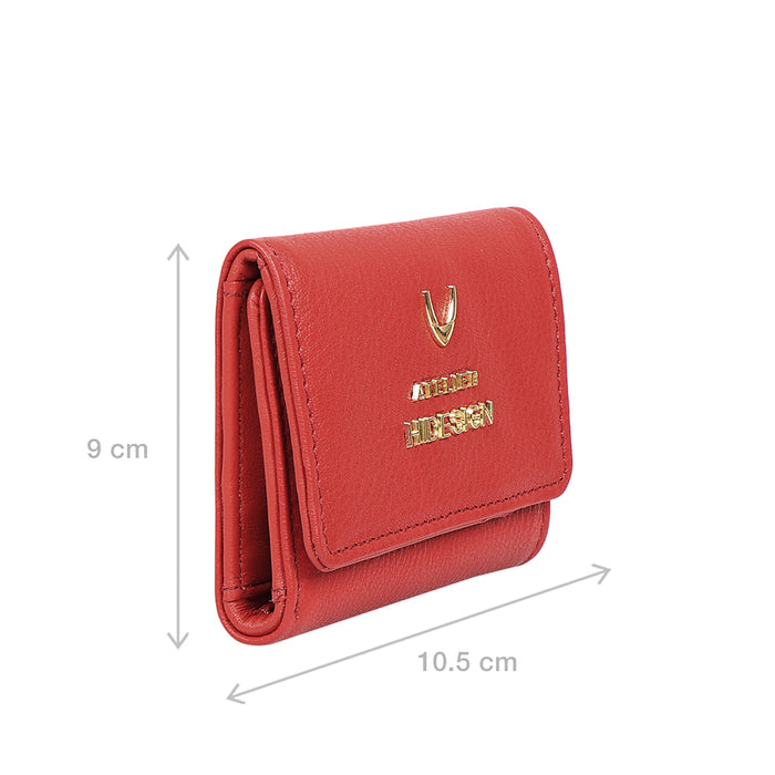Hidesign HERA W5 TRI-FOLD WALLET Red