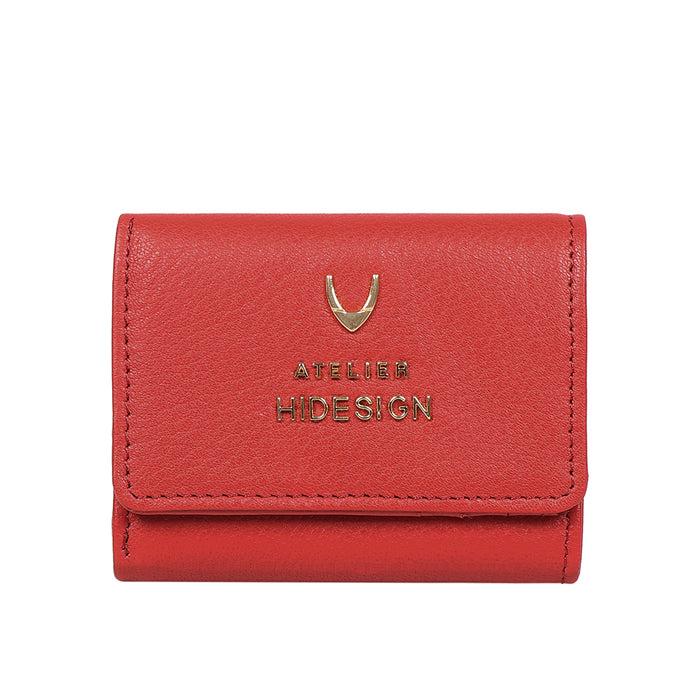 hidesign HERA W5 TRI-FOLD WALLET Red