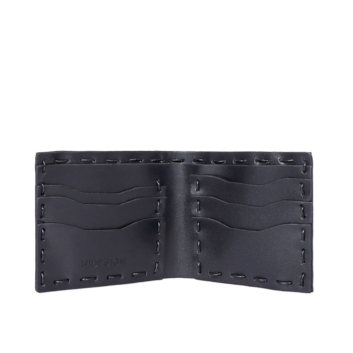 Hidesign HOBBIES - 04 BI FOLD WALLET - LEVEL 2 Black