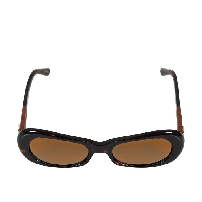 Hidesign HYDRA RETRO OVAL SUNGLASS Brown