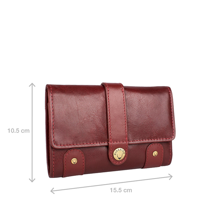 Hidesign INTERCATO 10 RF TRI-FOLD WALLET Red