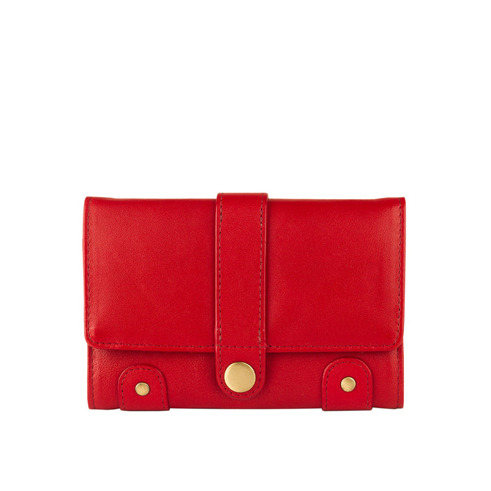 hidesign INTERCATO 10 TRI-FOLD WALLET Red