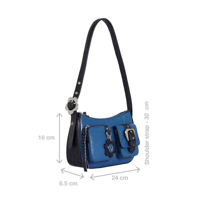 Hidesign JEJU 01 SHOULDER BAG Blue