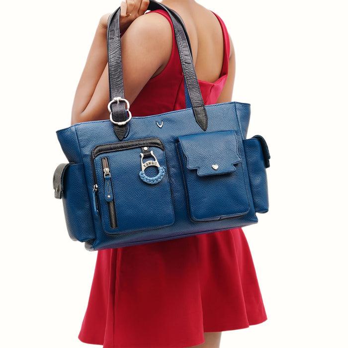 hidesign JEJU 02 SHOULDER BAG Blue