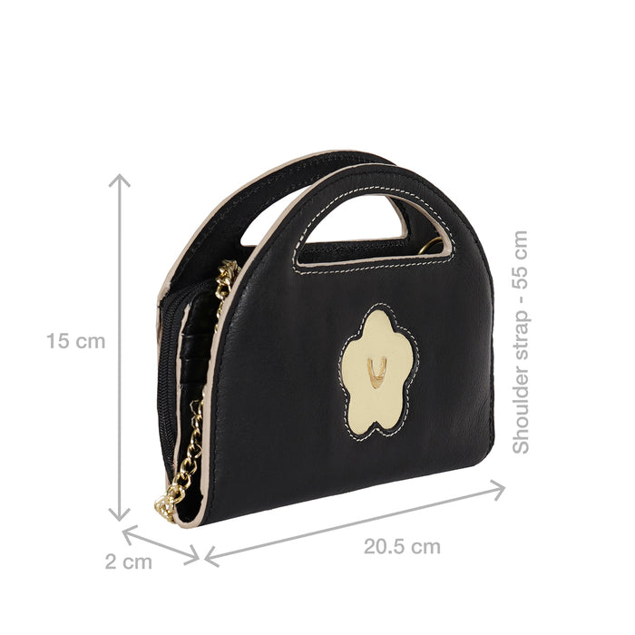 Hidesign JEJU W3 SLING WALLET Black