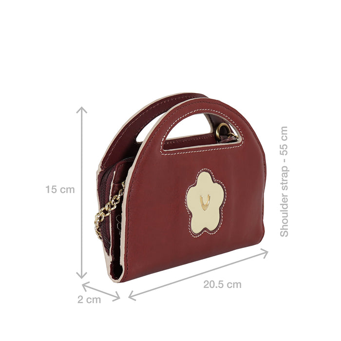 Hidesign JEJU W3 SLING WALLET Red