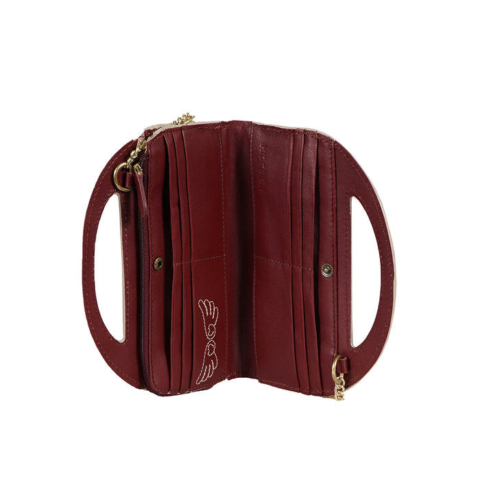 Hidesign JEJU W3 SLING WALLET Red