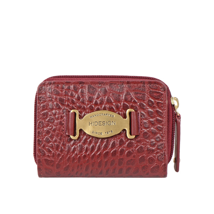 Hidesign JEWEL W1 ZIP AROUND WALLET Red