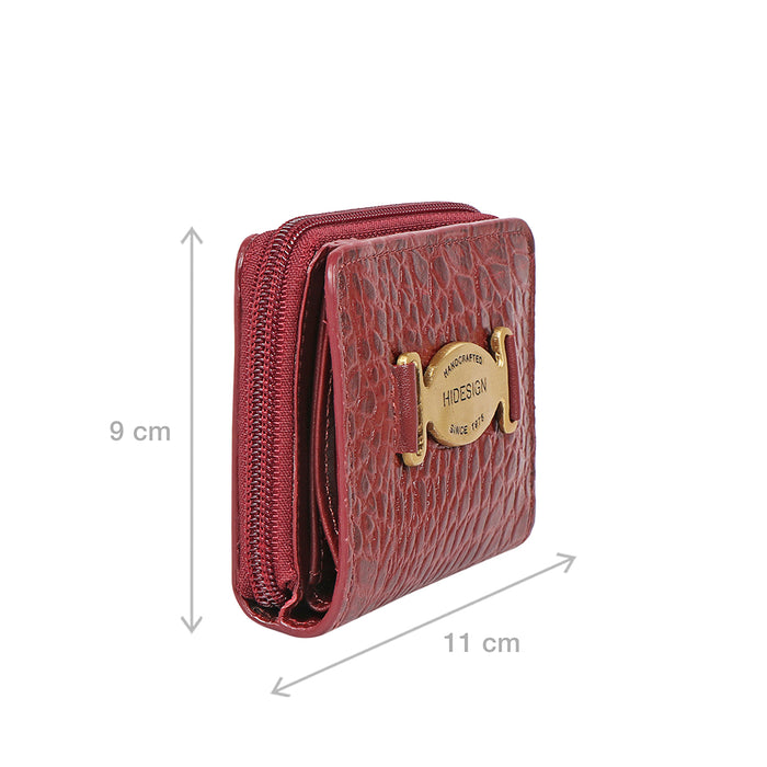 Hidesign JEWEL W1 ZIP AROUND WALLET Red