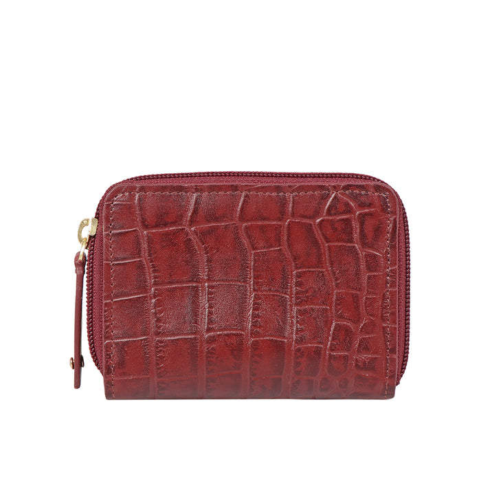 Hidesign JEWEL W1 ZIP AROUND WALLET Red
