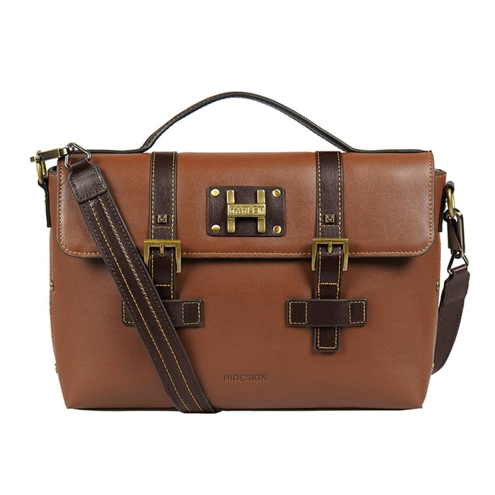 hidesign JIMI 03 BRIEFCASE Tan