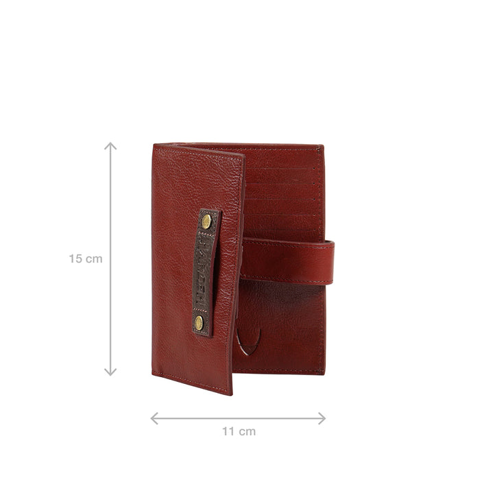 Hidesign JIMI W3 PASSPORT HOLDER Red