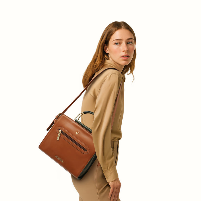 Hidesign KABUKI 01 CROSSBODY Tan