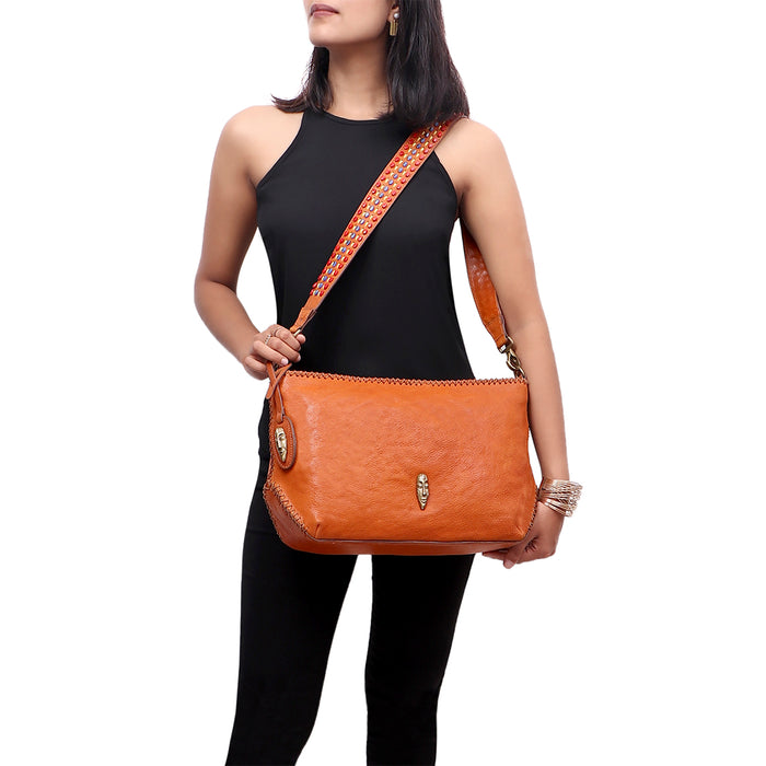 hidesign KIBOKO 02 SHOULDER BAG Orange