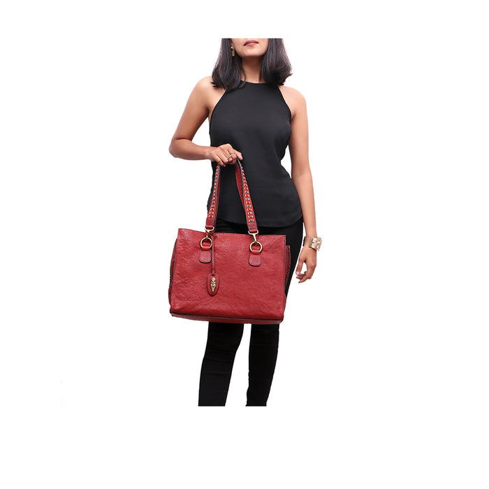 hidesign KIBOKO 03 TOTE BAG Marsala