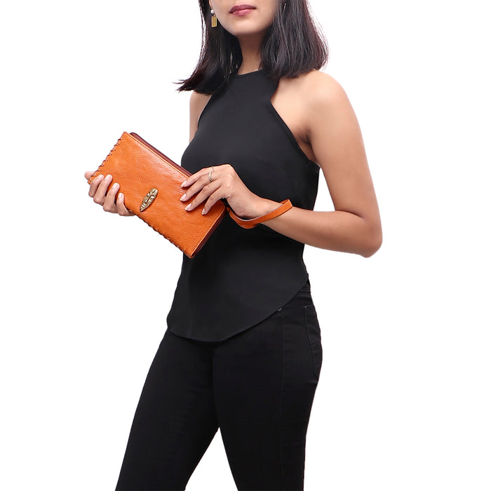 hidesign KIBOKO W1 L-ZIP AROUND Orange