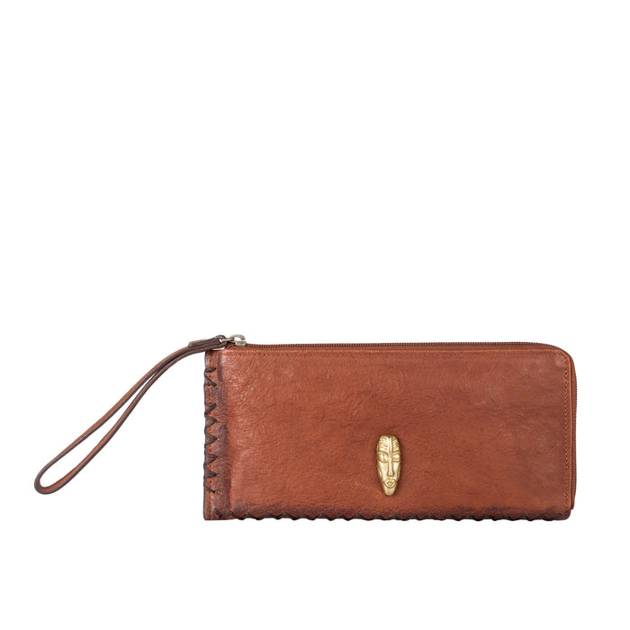 hidesign KIBOKO W1 L-ZIP AROUND WALLET Tan