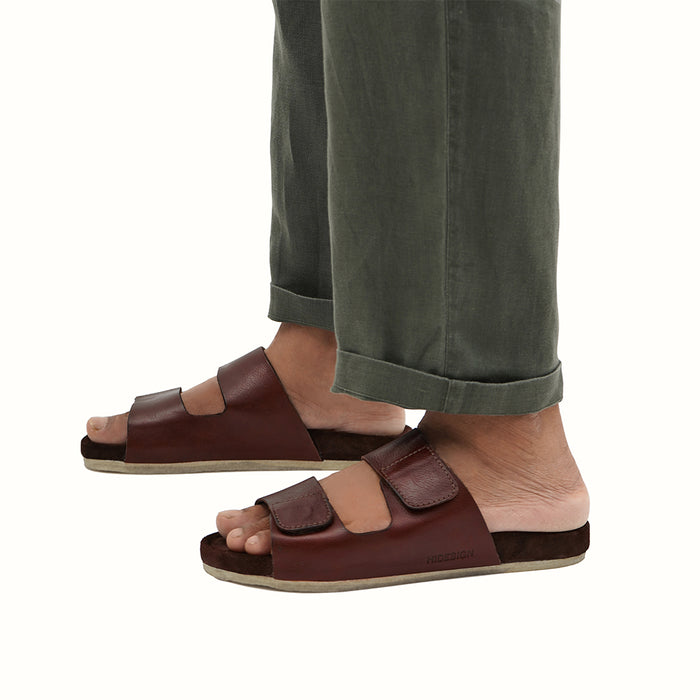Hidesign KISAWA MEN'S SLIDES Tan