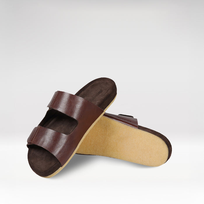 hidesign KISAWA MEN'S SLIDES Tan