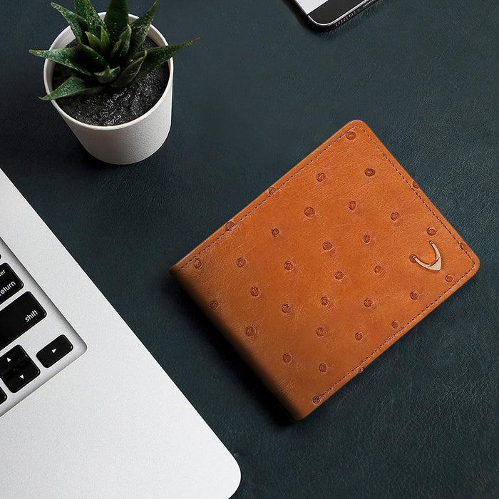 hidesign KUBERA W1 BI-FOLD WALLET Tan