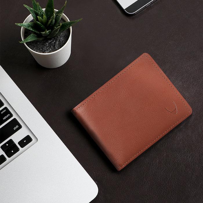 hidesign L107 N BI-FOLD WALLET Tan