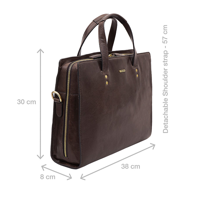 Hidesign LA PLATA 03 LAPTOP BAG Dark Brown