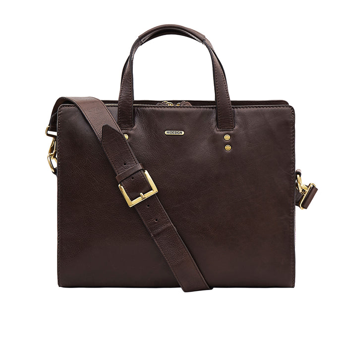 hidesign LA PLATA 03 LAPTOP BAG Dark Brown