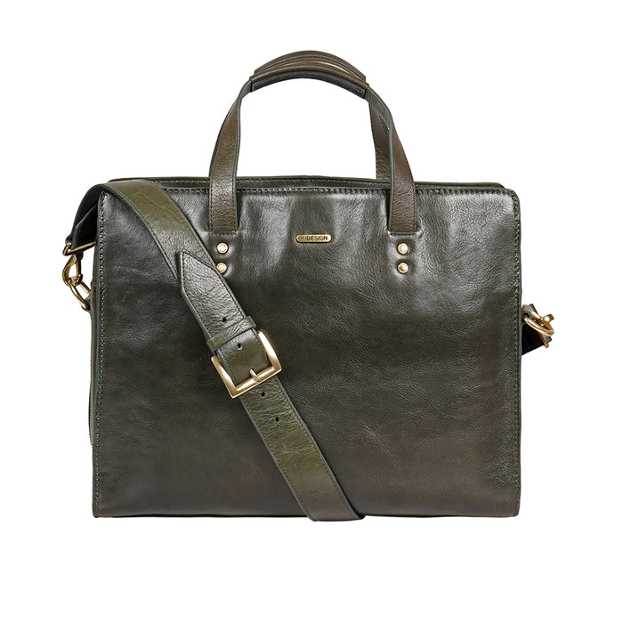 hidesign LA PLATA 03 LAPTOP BAG Green
