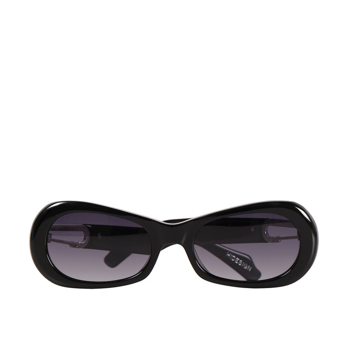hidesign LAGUNA RETRO OVAL SUNGLASS Black