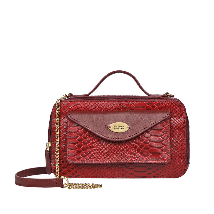 Hidesign LILAC 02 SB SATCHEL Red