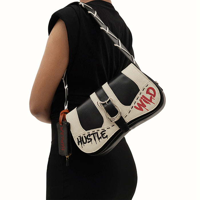 Hidesign LOU 01 SHOULDER BAG Black