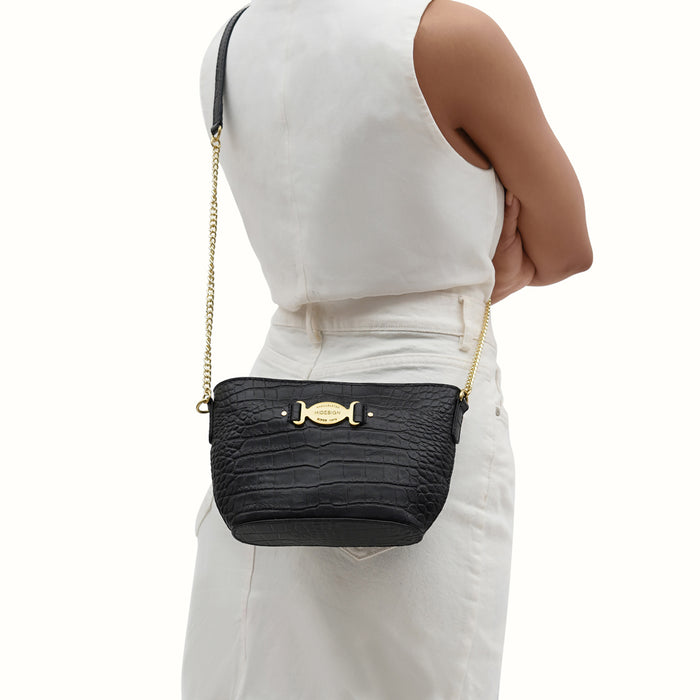 hidesign LUISA 12 CROSSBODY Black