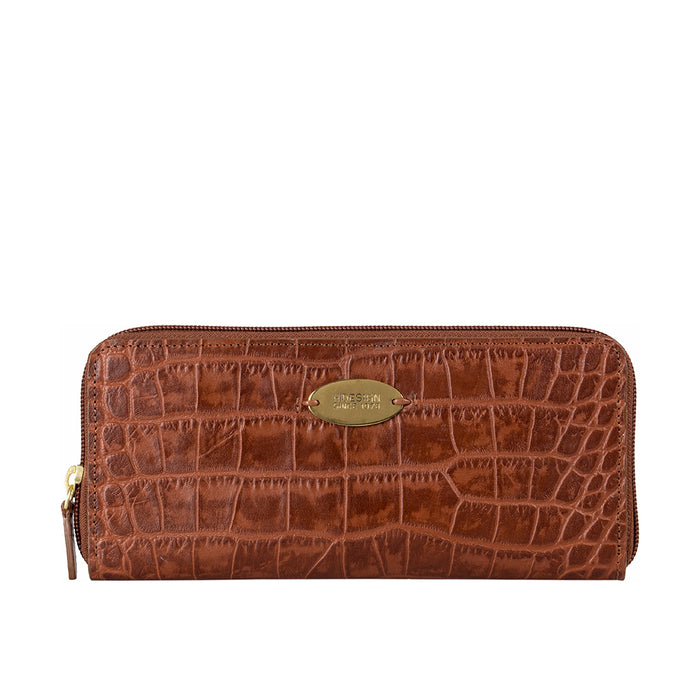Hidesign MACKENZIE W2RF SB ZIP AROUND WALLET Tan