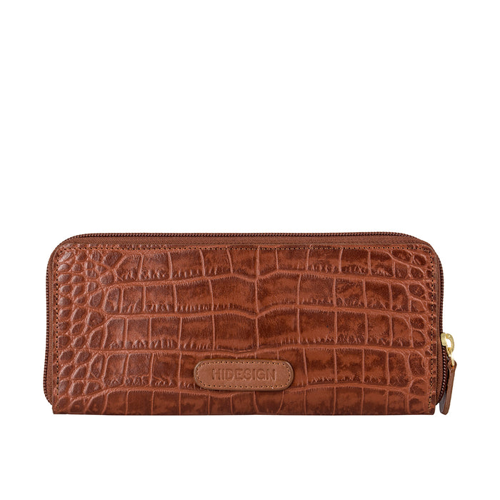 Hidesign MACKENZIE W2RF SB ZIP AROUND WALLET Tan