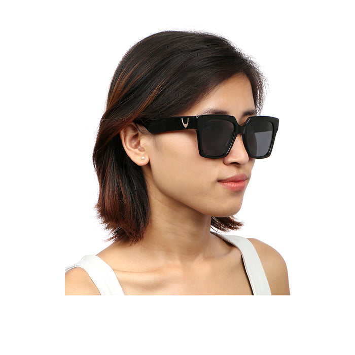 Hidesign MALLORCA LARGE WAYFARER SUNGLASS Black