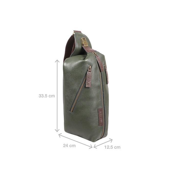 Hidesign MANDELA 01 CROSSBODY Green