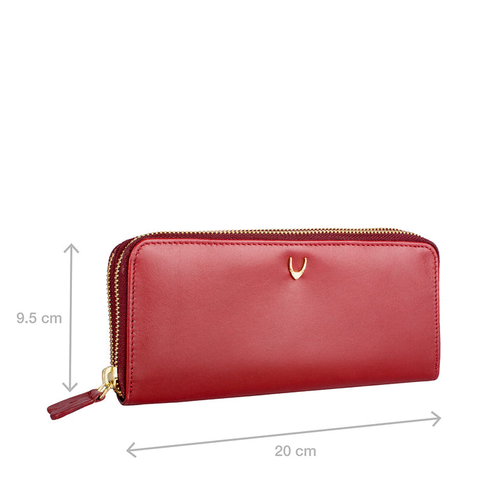 Hidesign MARTINA DOUBLE ZIP AROUND WALLET Marsala