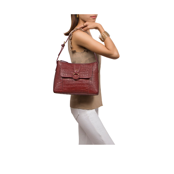 Hidesign MEDALLIN 02 SHOULDER BAG Red