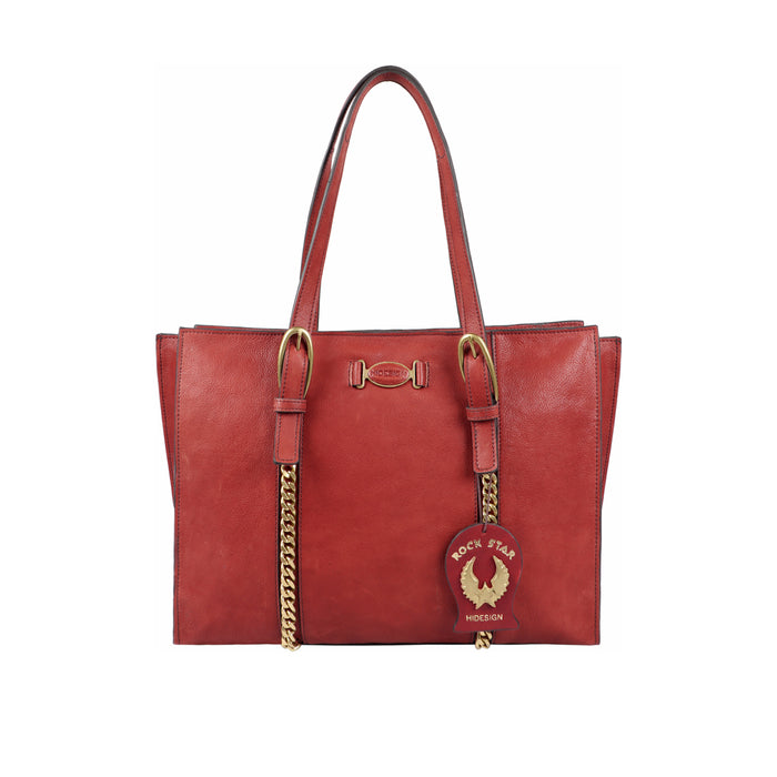hidesign METAL 04 TOTE BAG Marsala