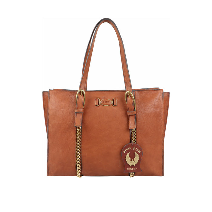 hidesign METAL 04 TOTE BAG Tan